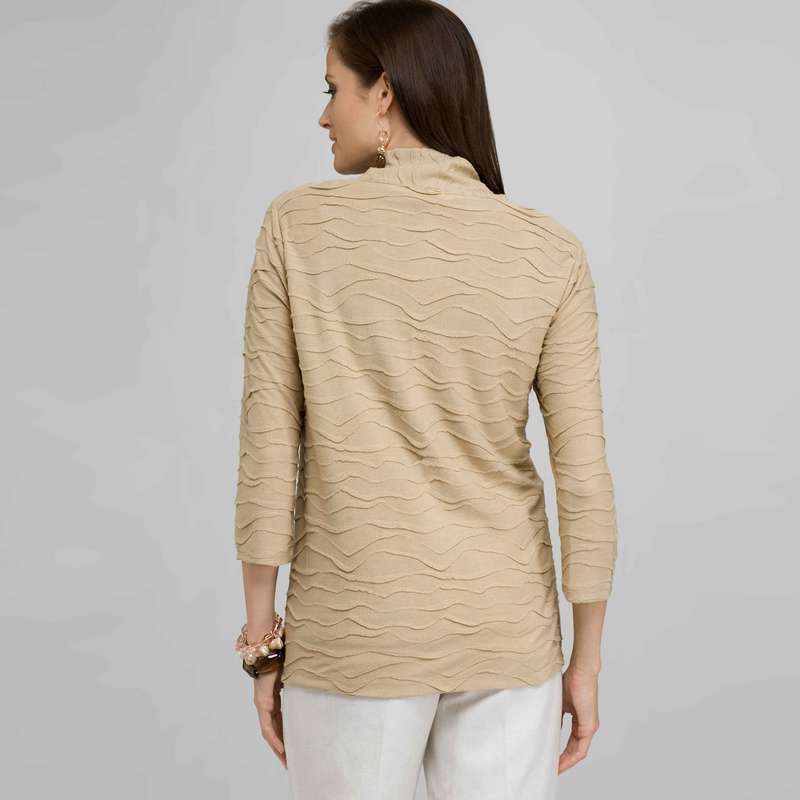 Open Front Cardigan, Toast, large image number 1